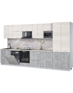 Кухонный гарнитур Интерлиния Мила Лайт 3.8-ПМ2