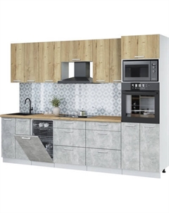 Кухонный гарнитур Интерлиния Мила Лайт 2.85-ПМ3