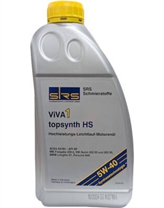 Моторное масло SRS Viva 1 Topsynth HS 5W-40 Srs