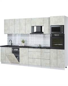 Кухонный гарнитур Интерлиния Мила Лайт 3.1-ПМ3