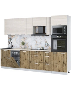 Кухонный гарнитур Интерлиния Мила Лайт 2.9-ПМ3