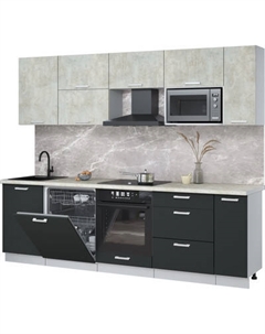 Кухонный гарнитур Интерлиния Мила Лайт 2.6-ПМ2