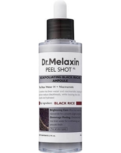 Сыворотка для лица Dr.Melaxin Peel Shot Exfoliant Black Rice Ampoule Dr.melaxin