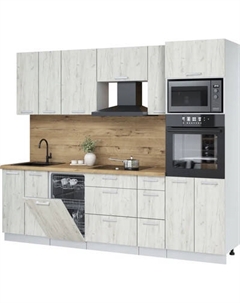 Кухонный гарнитур Интерлиния Мила Лайт 2.55-ПМ3