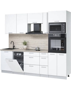 Кухонный гарнитур Интерлиния Мила Лайт 2.45-ПМ3