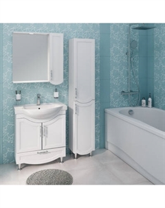 Тумба с умывальником Runo Неаполь 75 + Элеганс 75