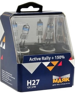 Комплект автомобильных ламп Маяк авто 72727/2AR+150