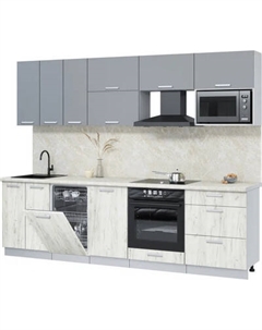 Кухонный гарнитур Интерлиния Мила Лайт 2.7-ПМ4