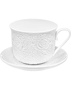 Чашка с блюдцем Elan Gallery Розы / 950446 Elan gallery