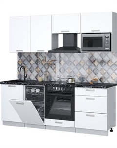 Кухонный гарнитур Интерлиния Мила Лайт 2.15-ПМ4