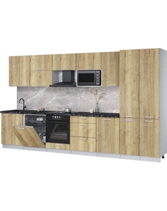 Кухонный гарнитур Интерлиния Мила Лайт 3.7-ПМ2