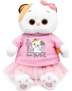 Мягкая игрушка Budi Basa Кошечка Ли-Ли в футболке с принтом Просто прелесть / LKm18-003 Budi basa