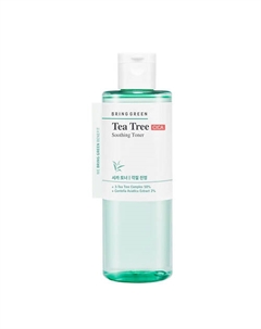 Тонер для лица успокаивающий с чайным деревом и центеллой азиатской Tea Tree Cica Soothing Toner 250 Bring green