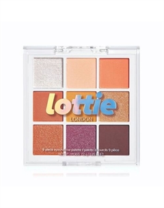 Палетка теней для век 9 оттенков Fired Up Lottie london