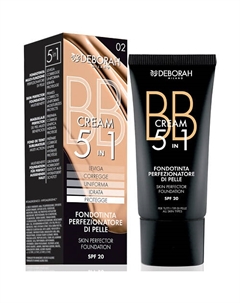 Тональный ВВ-крем BB CREAM 5 IN 1 SKIN PERFECTOR FOUNDATION Deborah milano