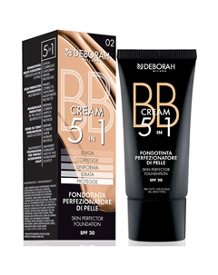 Тональный ВВ-крем BB CREAM 5 IN 1 SKIN PERFECTOR FOUNDATION Deborah milano