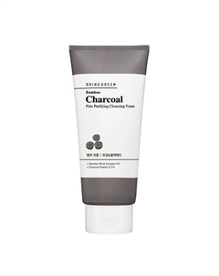 Пенка для умывания очищающая поры с бамбуковым углем Bamboo Charcoal Pore Purifying Cleansing Foam 300 Bring green