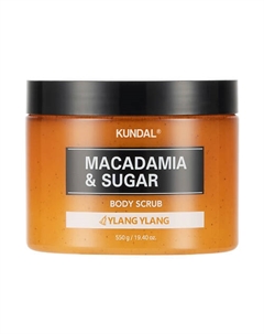 Скраб для тела Иланг-иланг Macadamia & Sugar Body Scrub 550 Kundal