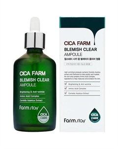 Эссенция для лица ампульная с центеллой азиатской против несовершенств кожи Cica Farm Blemish Clear Ampoule 100 Farmstay