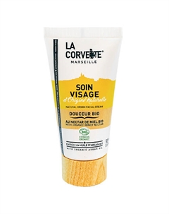 Крем для лица органический с маслом арганы и экстрактом меда Marseille Douceur Bio Facial Cream 50 La corvette