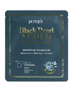 Маска для лица гидрогелевая с черным жемчугом и золотом 32 Petitfee