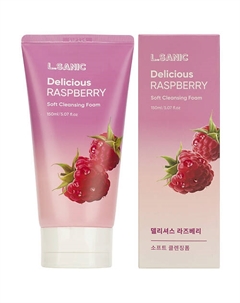 Пенка для умывания Очищающая с экстрактом малины Delicious Raspberry Soft Cleansing Foam 150 L’sanic