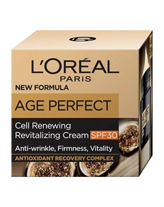 Восстанавливающий дневной крем SPF30 для лица Age Perfect 50 L'oreal paris