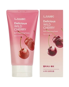 Пенка для умывания Очищающая с экстрактом дикой вишни Delicious Wild Cherry Soft Cleansing Foam 150 L’sanic