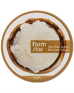 Крем для лица и тела с маслом ши многофункциональный Real Shea Butter All-In-One Cream 300 Farmstay