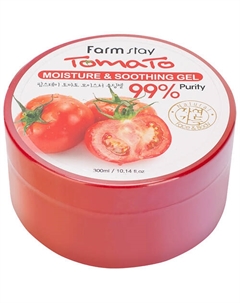 Гель для лица Увлажняющий успокаивающий с экстрактом томата Tomato Moisture & Soothing Gel 300 Farmstay