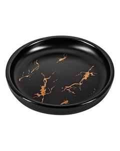 Мыльница керамическая черная Letoile home