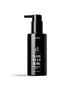 Гель очищающий с углем против черных точек Black Head All Kill Bubble Cleansing Pack 140 Nacific