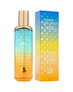 Тонер-сыворотка для лица питательная 2 в 1 с золотом и коллагеном Gold Collagen Nourishing 2 in 1 Serum Toner 130 Farmstay