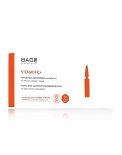 Ампулы для лица для сияния/гладкости кожи Витамин С+ 20 Laboratorios babe