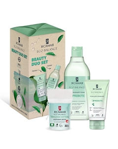 Подарочный набор ECO BALANCE DUO BEAUTY SET Пенка для умывания+Тоник для лица+Ватные диски Я самая