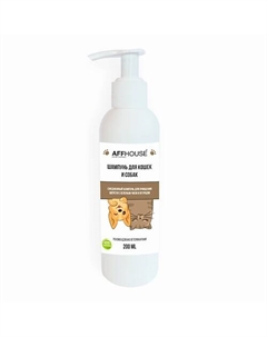 Шампунь для собак и кошек Ежедневный, с зеленым чаем и огурцом 200 Affhouse