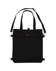 Сумка тоут TOTAL BLACK с молнией и 2 карманами Lorex