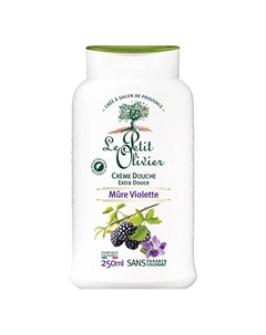 Крем для душа нежный Ежевика-Фиалка Mure Violette Crème Douche 250 Le petit olivier