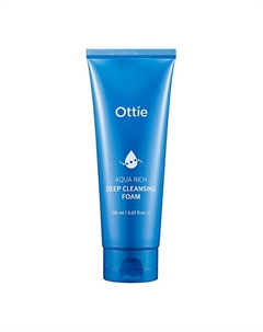 Увлажняющая пенка с ледниковой водой Аляски и морской солью Aqua Rich Deep Cleansing Foam 150 Ottie