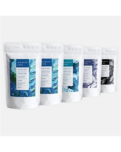 Набор солей для ванны MIX (соль Красного и Мертвого морей, магниевая и английская) 5000 Marine life