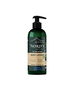Лосьон для тела увлажняющий с эфирным маслом "Чёрный можжевельник" Black Juniper 400 Nord's secret