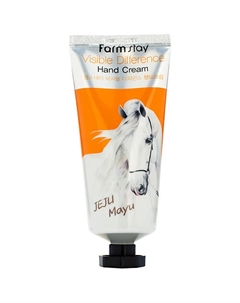 Крем для рук с лошадиным маслом Visible Difference Hand Cream Jeju Mayu 100 Farmstay