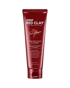 Пенка для умывания и очищения пор Amazon Red Clay с амазонской глиной 120 Missha