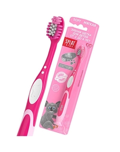Зубная щетка для детей, розовая Kids Splat