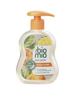 Натуральное жидкое мыло с эфирными маслами апельсина и бергамота Superfood Aromatherapy 300 Bio mio