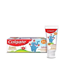 Зубная паста Детская КЛУБНИКА с фтором 3-5лет 60 Colgate