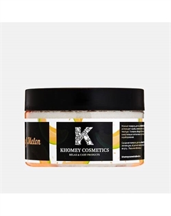 Сахарная Скраб-Полироль для тела Piece Of Melon, сочная медовая дыня 350 Khomey cosmetics