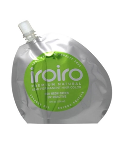 Семи-перманентный краситель для волос 350 NEON GREEN Неоновый зеленый 236 Iroiro