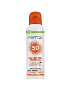 DERMOLAB Солнцезащитное молочко-спрей для лица и тела Sun Milk Spray Multi-Position Fast Application High Protection Spf 50 150 Deborah