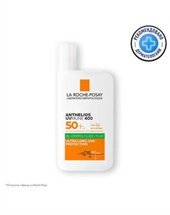 Anthelios Uvmune 400 Солнцезащитный матирующий флюид для лица SPF 50+ PPD 56 50 La roche-posay
